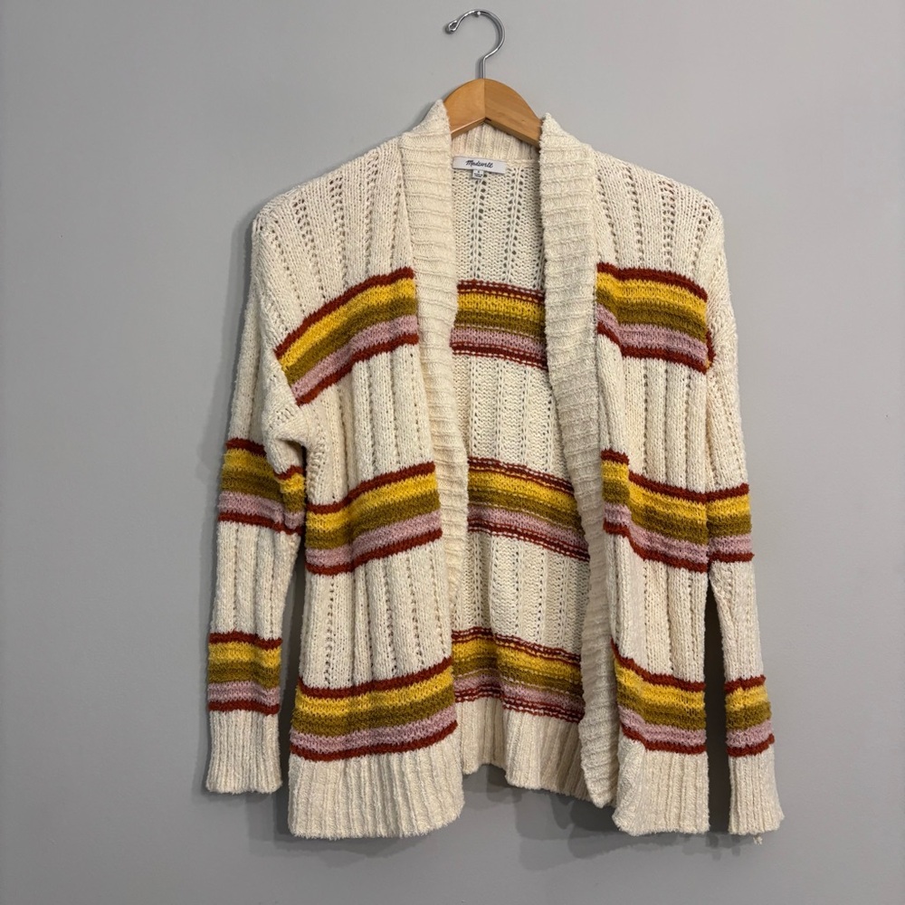 Madewell Striped Diaz Open Cardigan